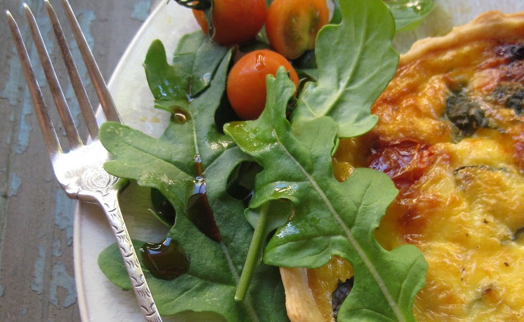 feta, basil & sundried tomato quiche