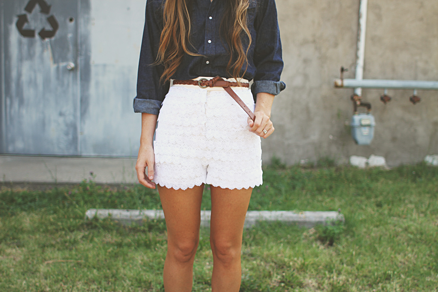 Sincerely, Kinsey Lace Shorts (Urban Outfitters Inspired) DIY