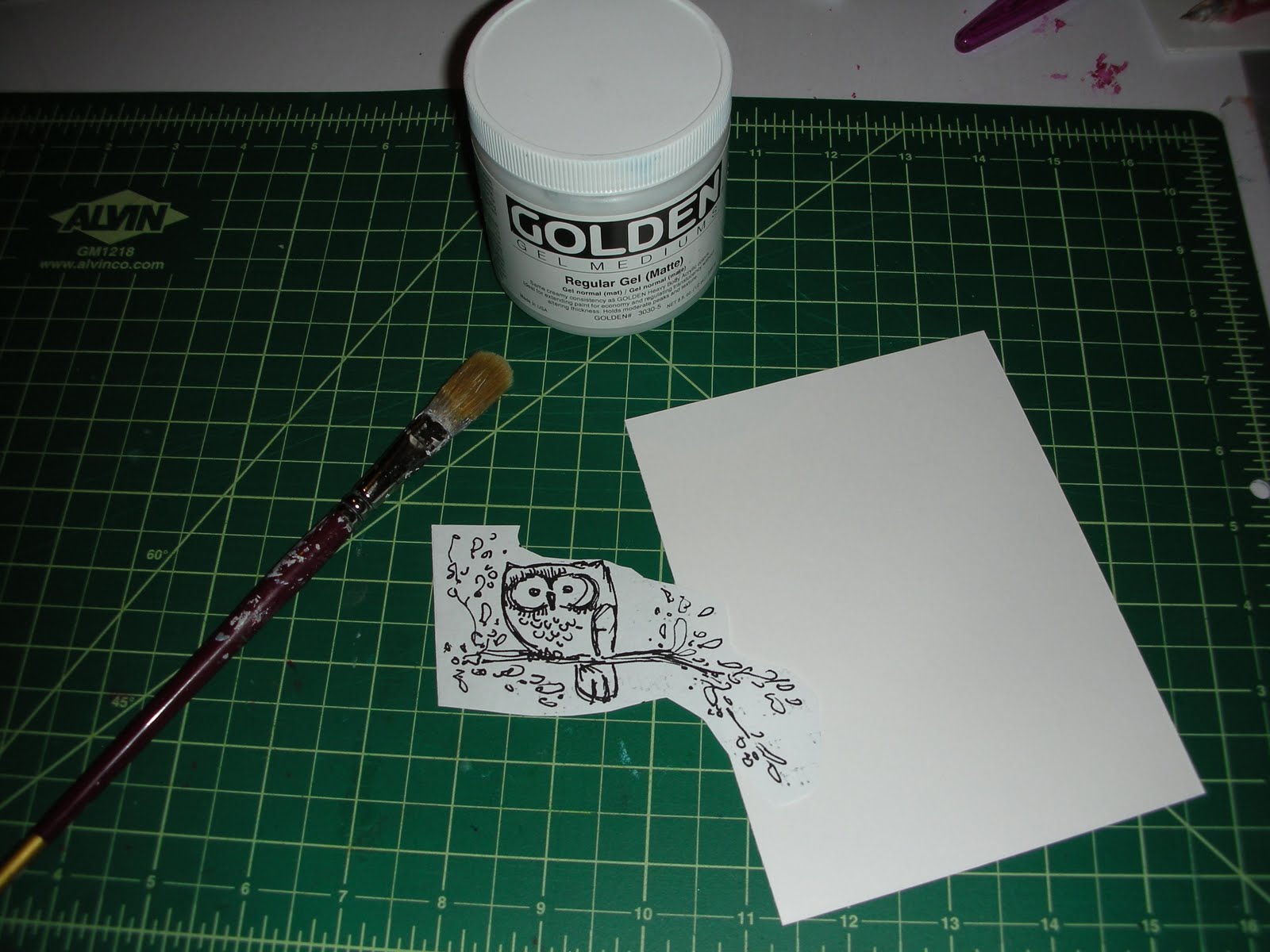 Suzanne I Am Transfering Images using Gel Medium