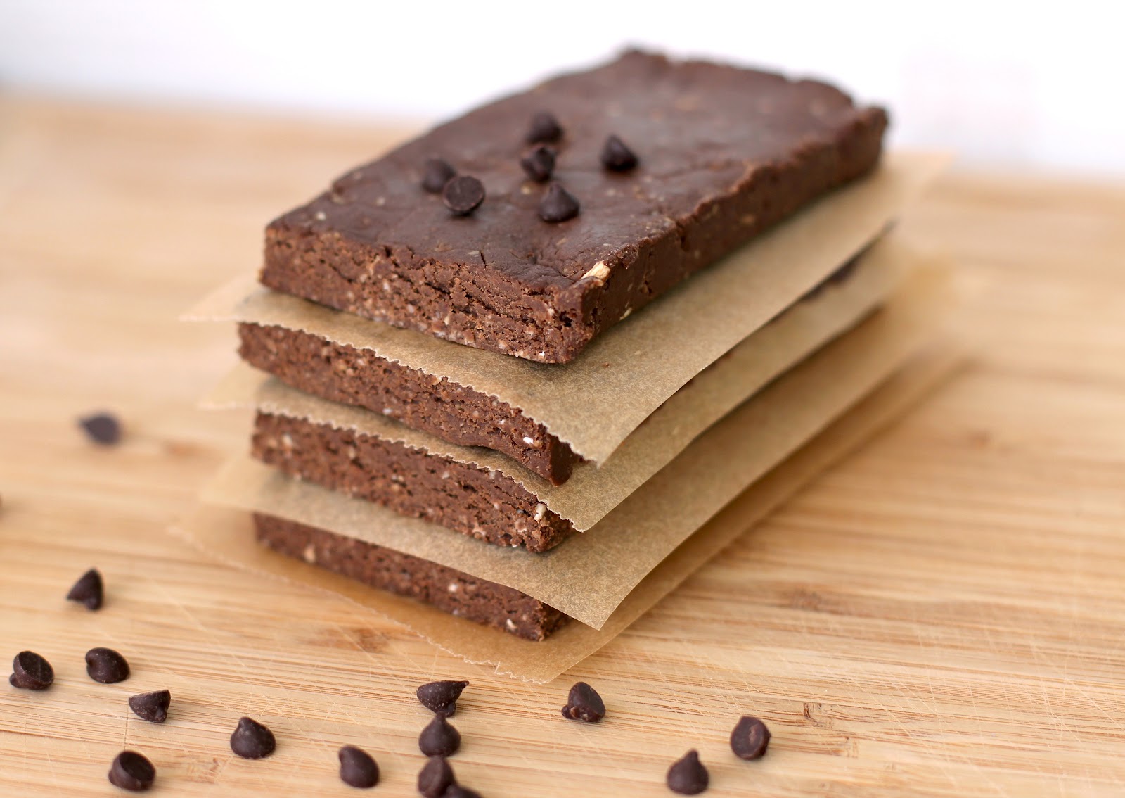 Chocolate Peanut Butter Fudge Brownie Protein Bars