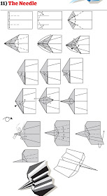 21 модели бумажных самолетиков Needle