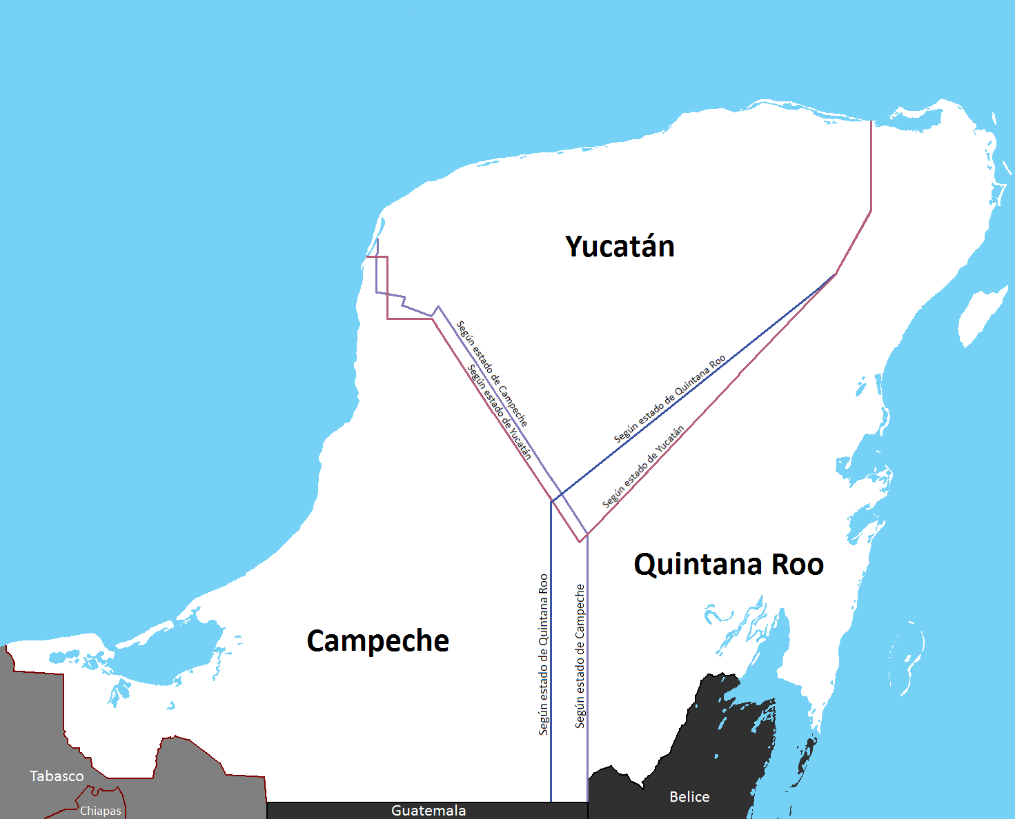 Geografia Curiosa 2.0!! ¿Sabías que Campeche, Yucatán y Quintana Roo