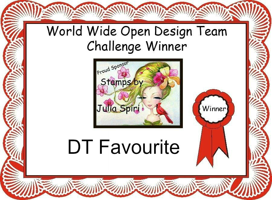 I Was DT Donna's Favourite at World Wide Open Design Team Challenge