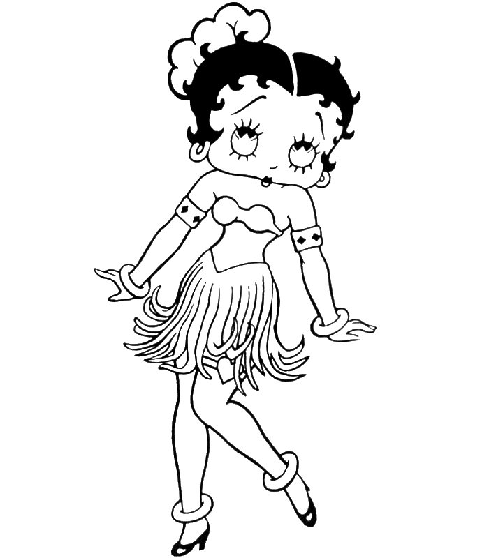 Cartoons Coloring Pages: Betty Boop Coloring Pages