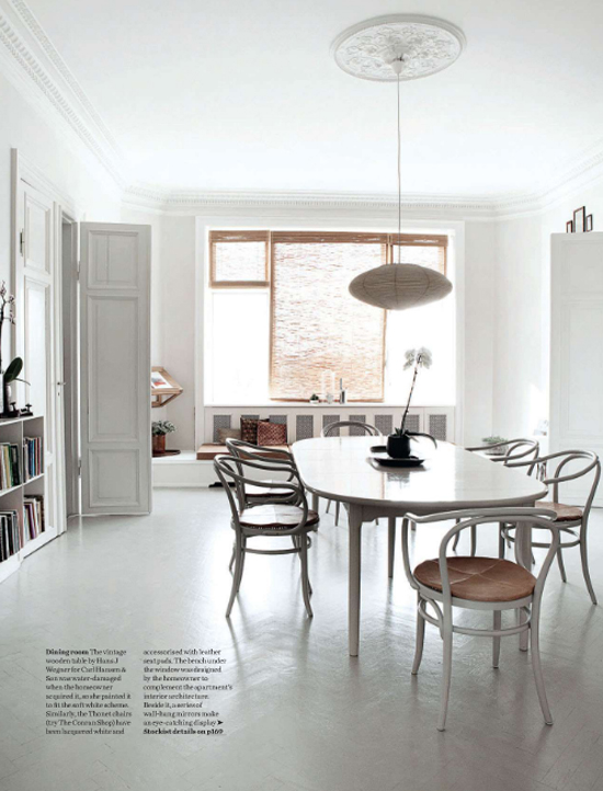 Serene neutral apartment in Copenhagen © Heidi Lerkenfeldt for Elle Decor UK
