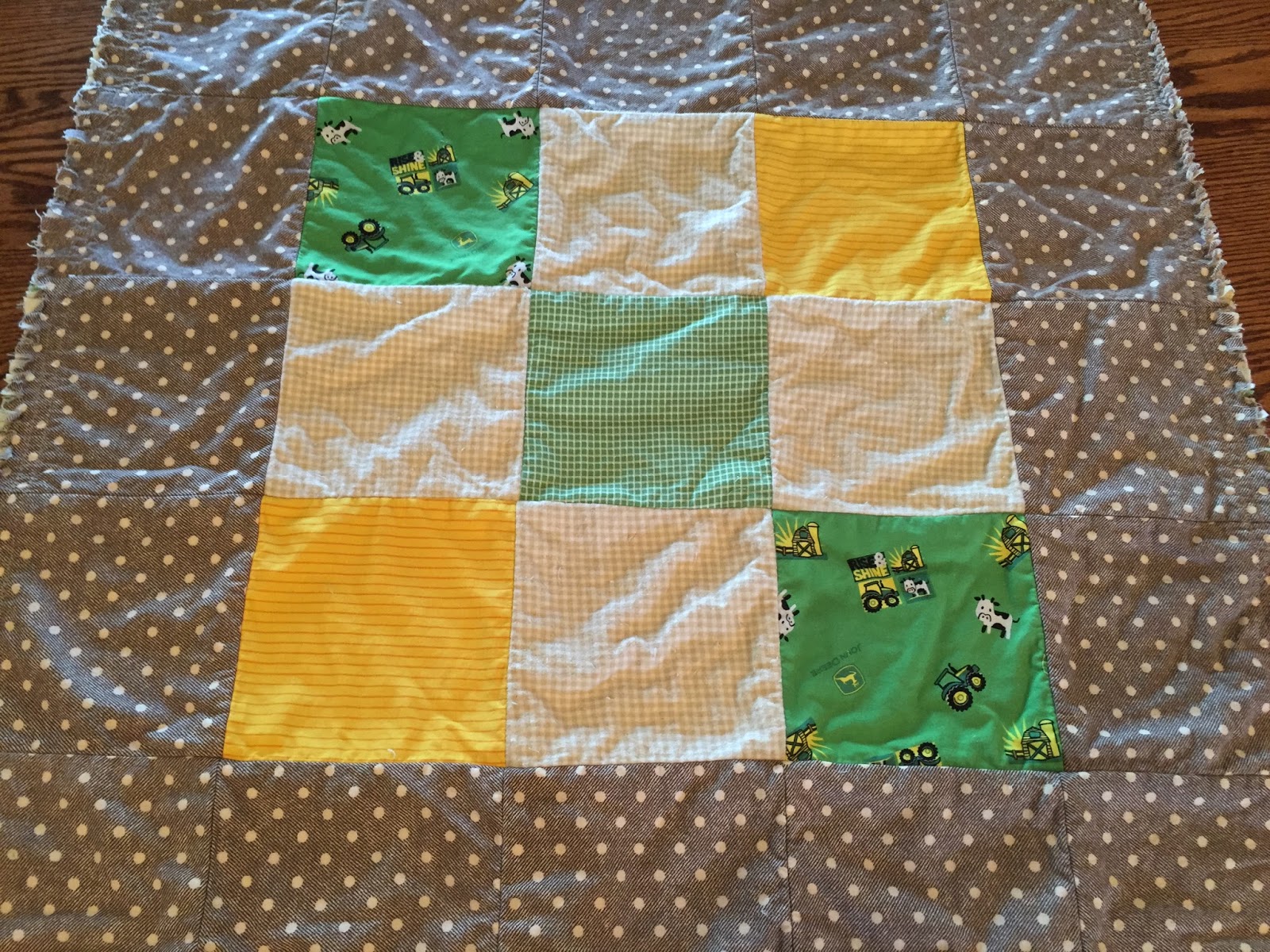 Deerecountry Quilts Baby Boy John Deere Rag Quilt
