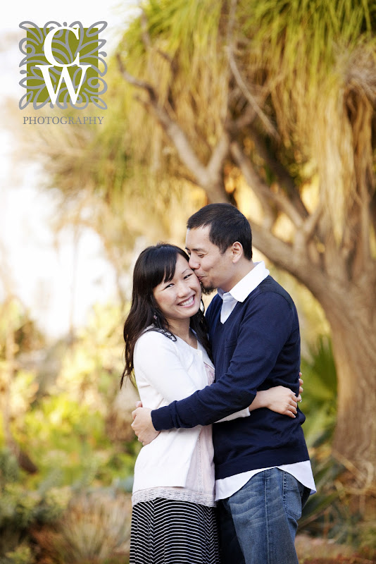 engagement portrait fullerton arboretum