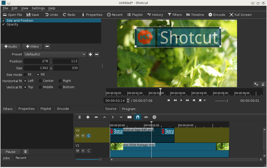 Shotcut - Compositing Improvements