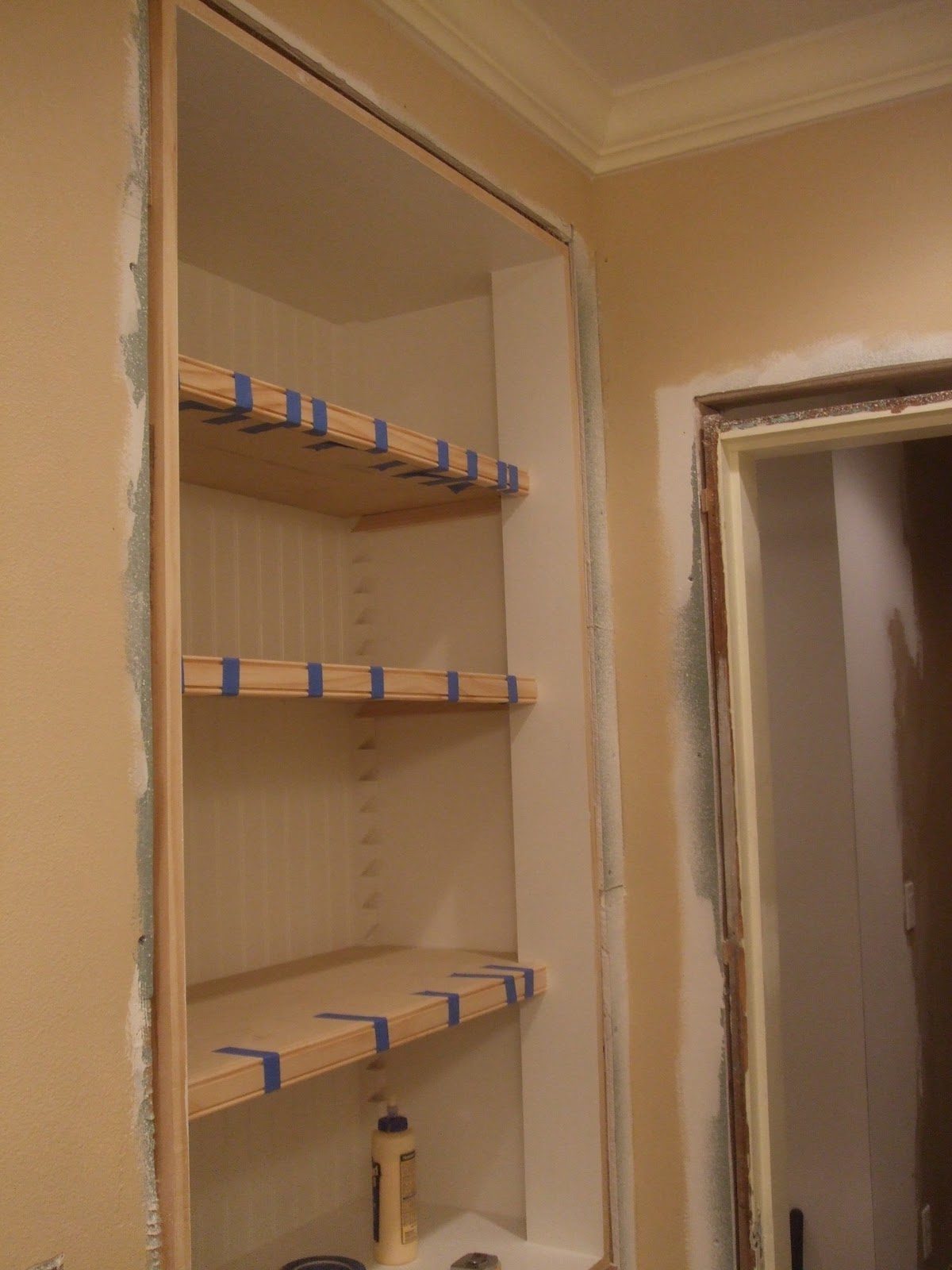 The Smiths Bathroom Closet Shelves
