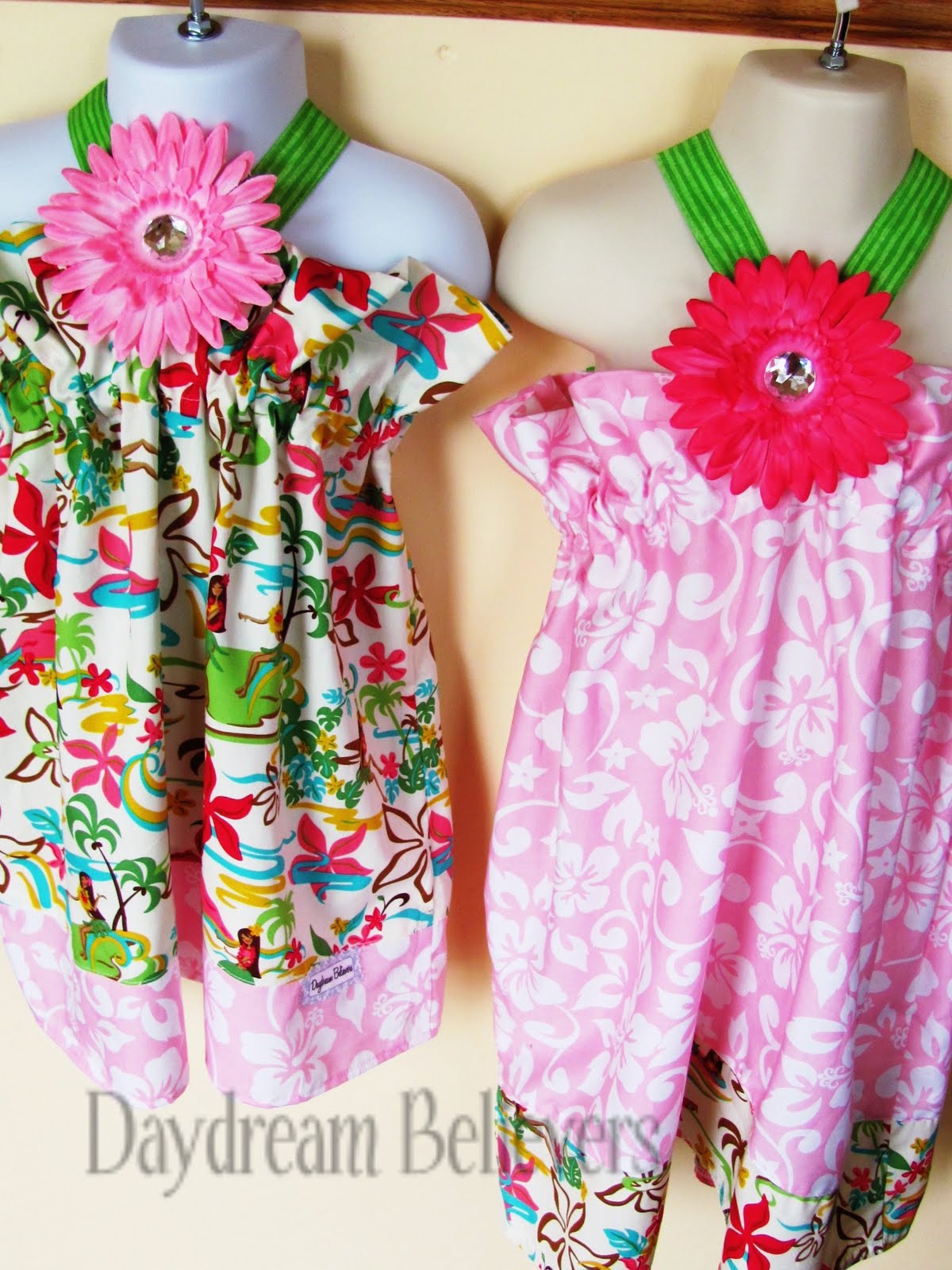 Daydream Believers Sister set! Adorable Luau Birthday Dresses