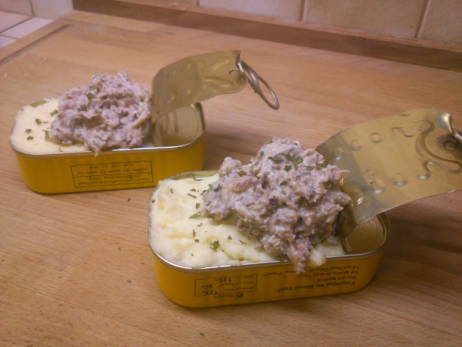 Recettes Parmentier de sardines