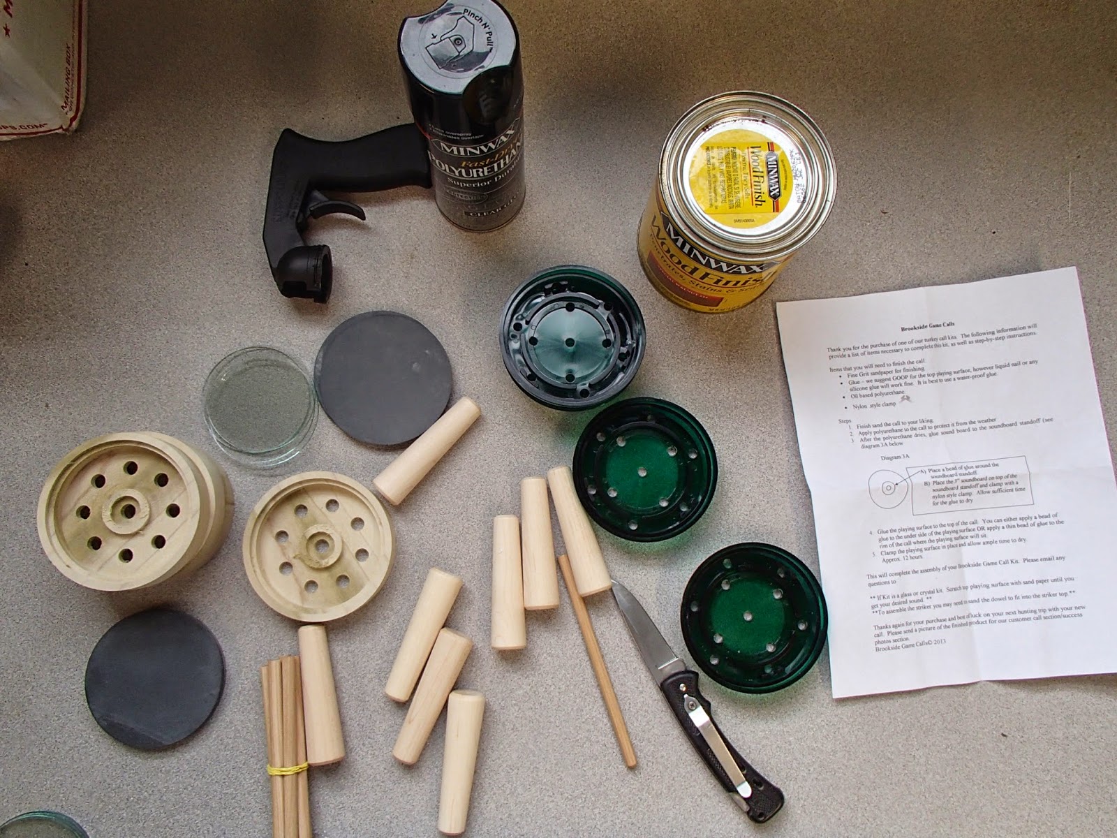 Outdoor Club Turkey calls and ghillie suits