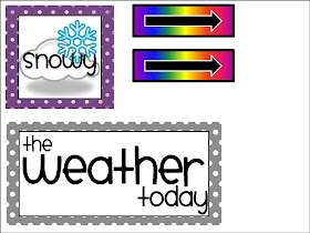 First Grade FUNdamentals!: Weather Chart FREEBIE!