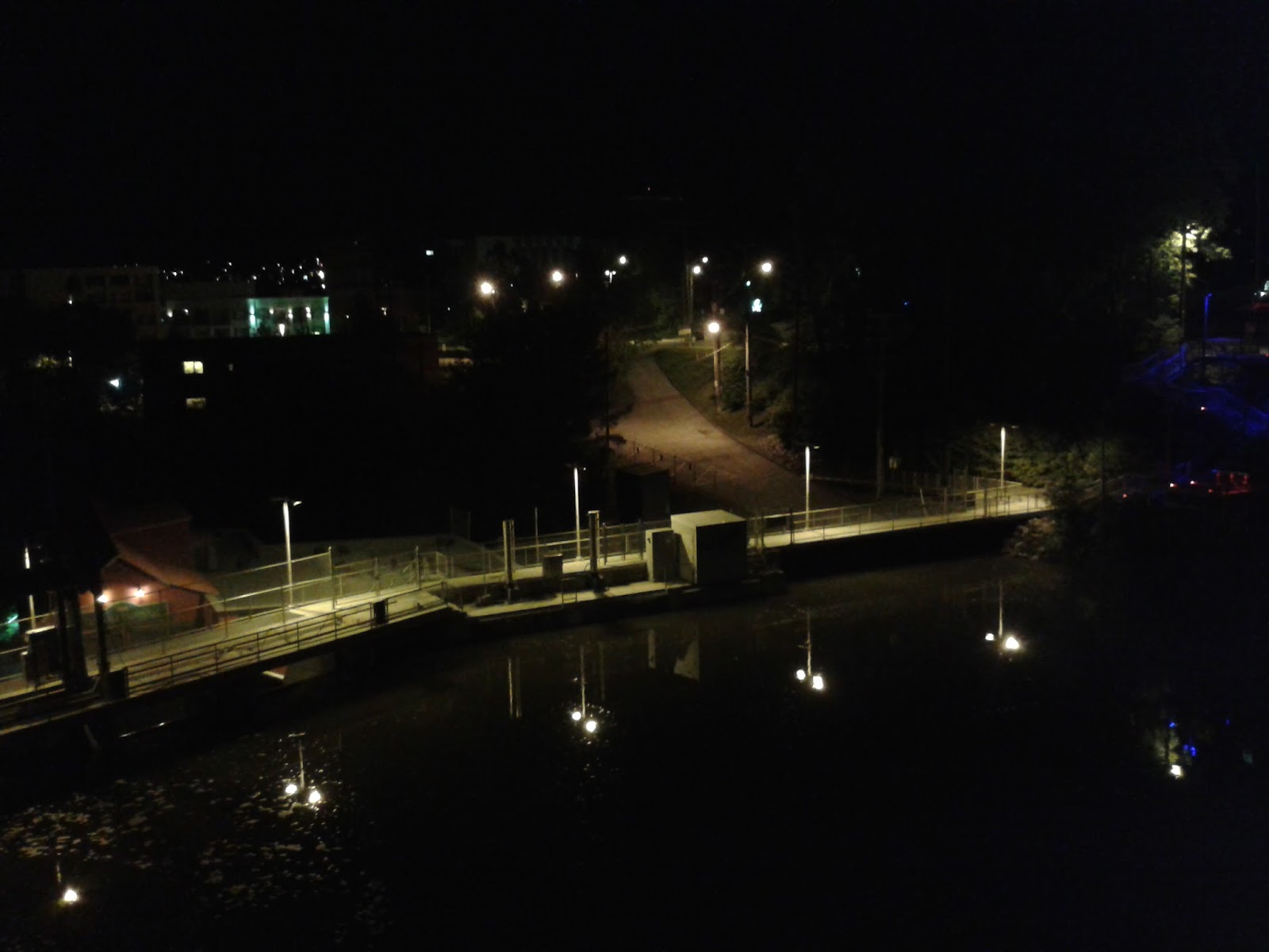 Loss Of The Night Citizen Science Project May 2018 Full Cutoff Lights Reflecting From A River By Christopher Kyba Is Licensed Under Creative Commons Attribution 4 0 International License