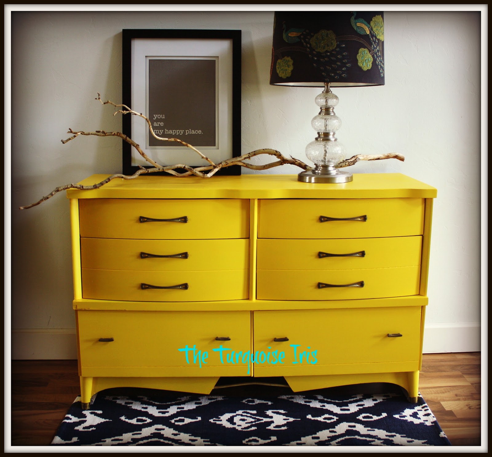 The Turquoise Iris Furniture & Art MID CENTURY DRESSER IN SUNSHINE