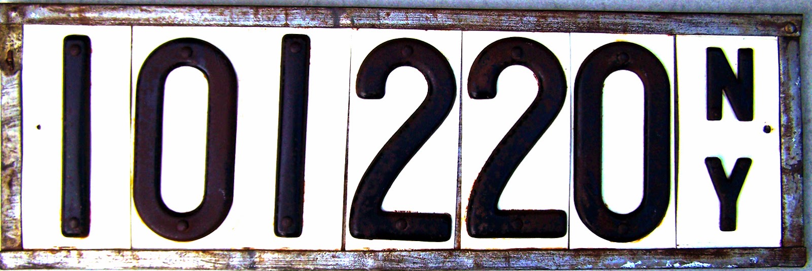 OLD NEW YORK The First License Plates