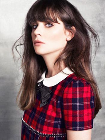 Red Plaid Dress with Collar