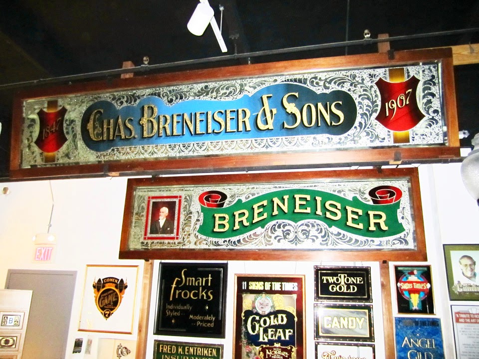 Hingst's Sign Post The Art of Glue Chipped Glass Signs