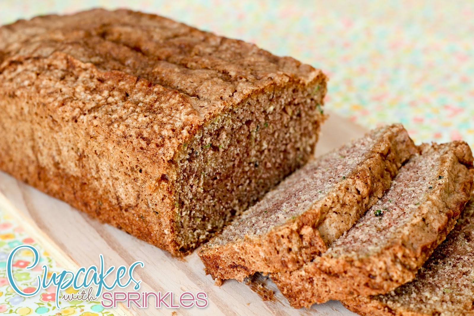 Cupcake with Sprinkles Zucchini Bread