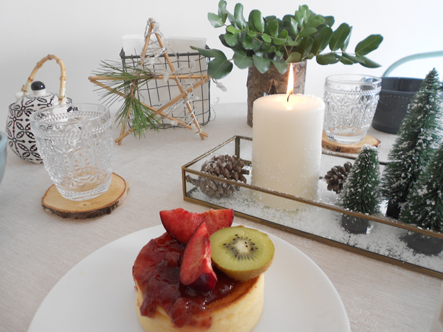 Mi mesa de desayuno en Navidad Centros mesa Navidad