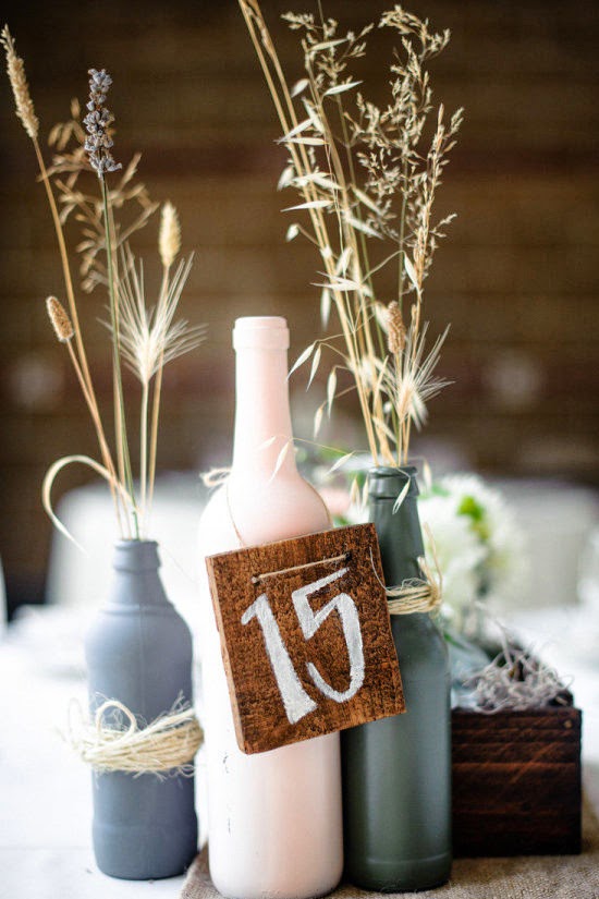 oh!myWedding: Centros de madera para las mesas