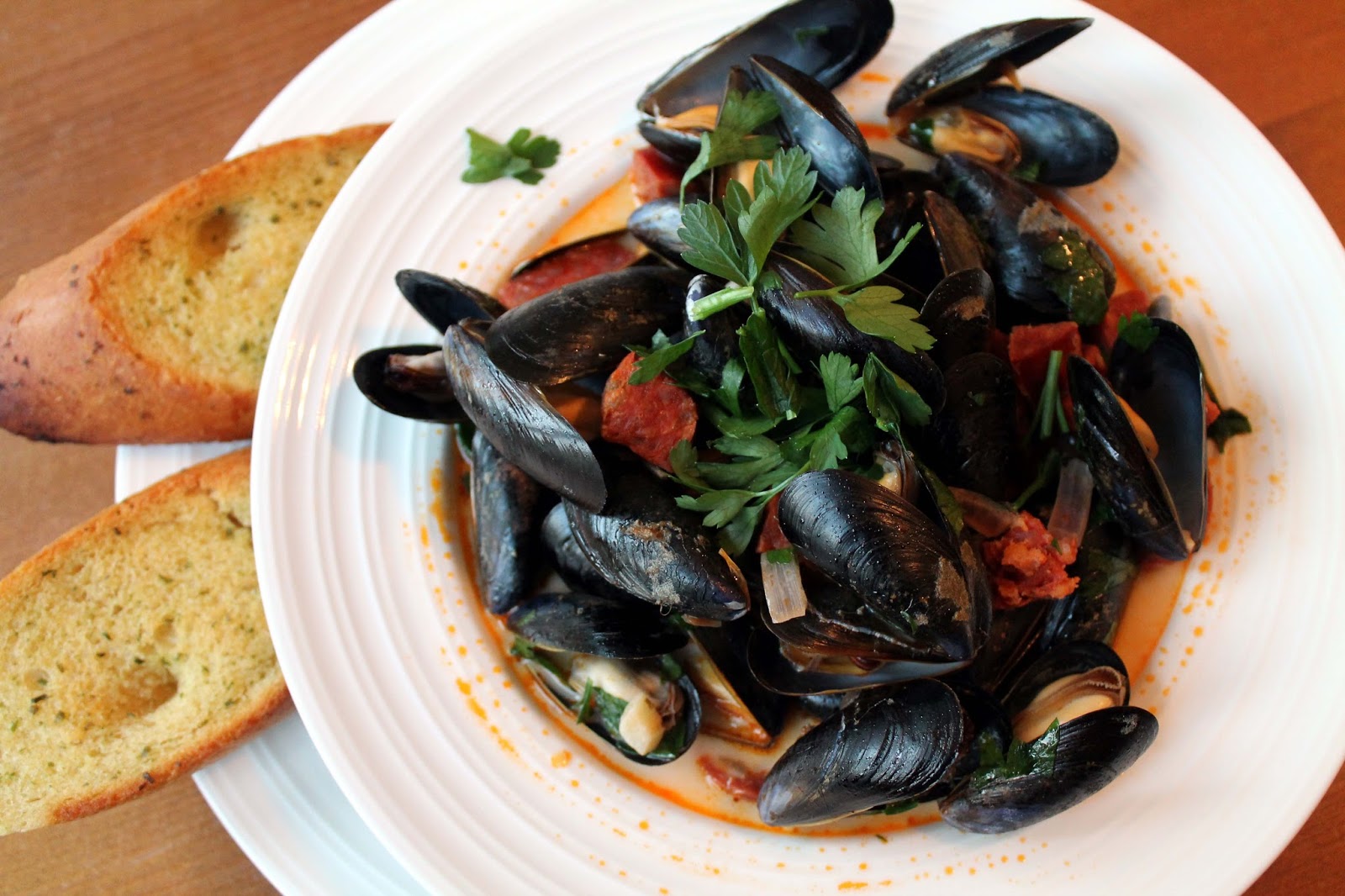 Serena's Medium Rare Mussels & Chorizo in Irish Cider Cream