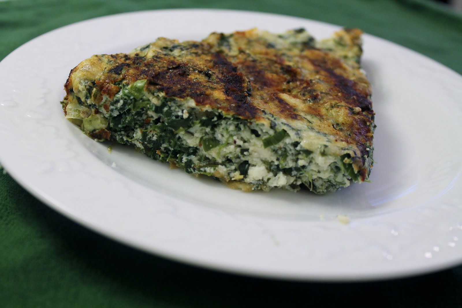 Key Ingredients Crustless Spinach Quiche