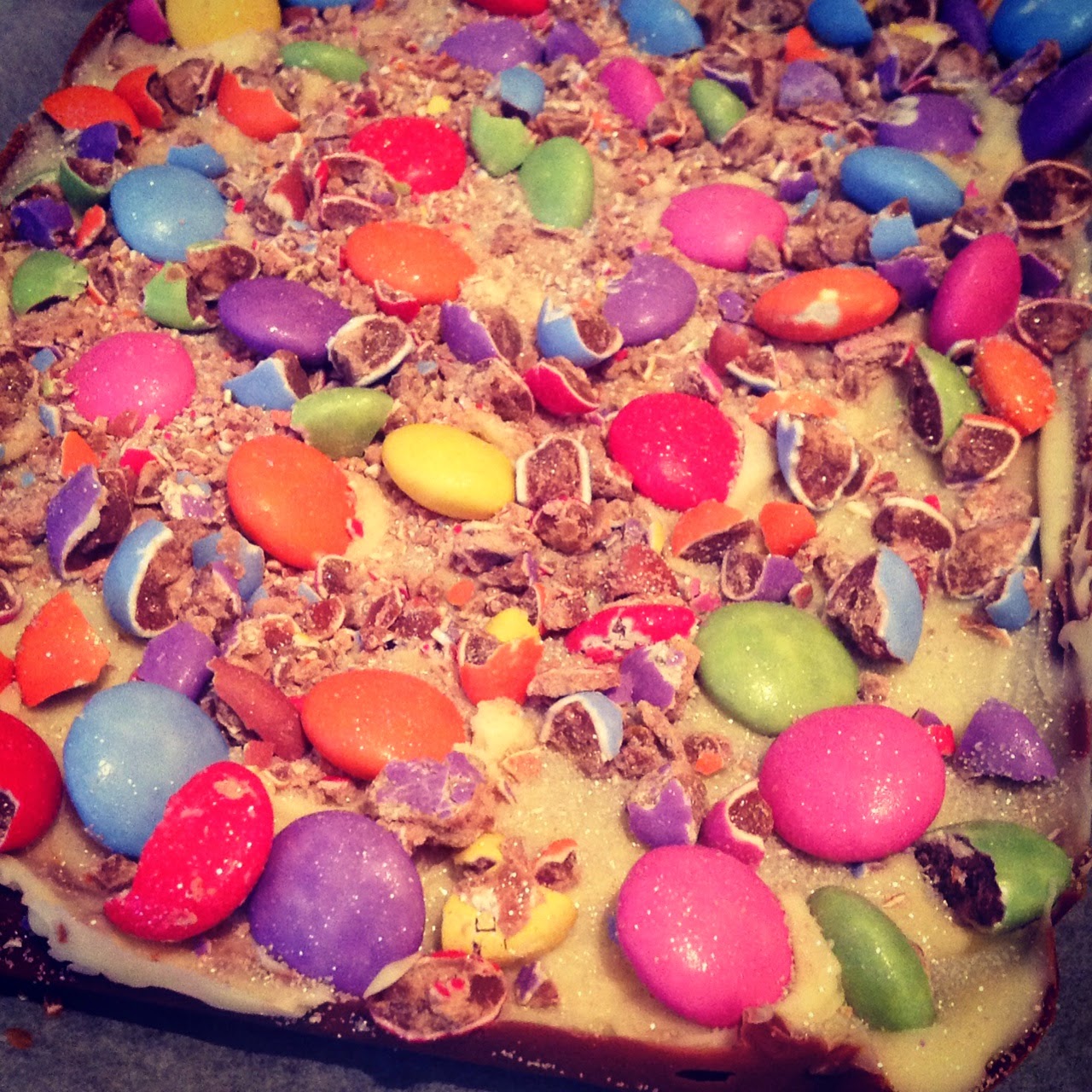 My Own Bake Off Chocolate Smartie Bark