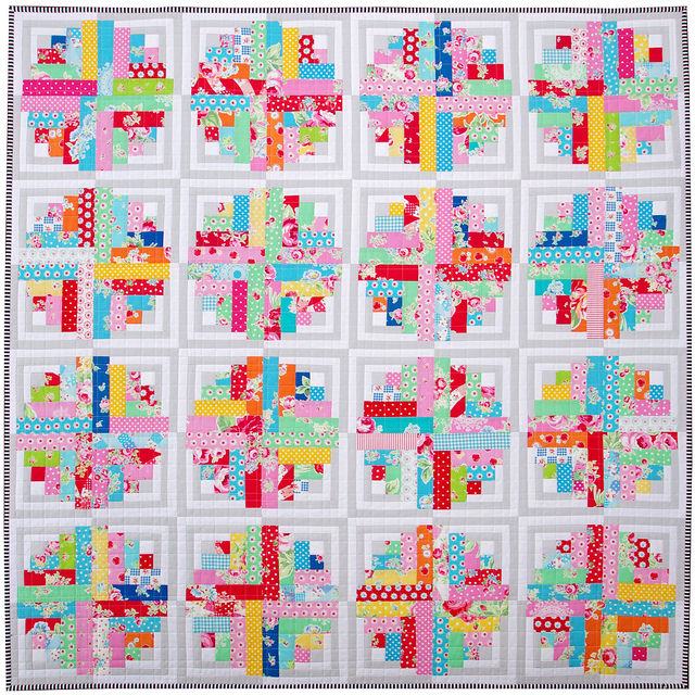 Curvy Log Cabin Quilt A Finished Quilt Red Pepper Quilts Bloglovin’