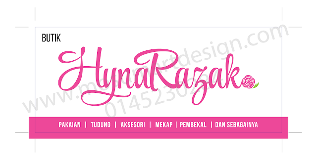 design papan tanda kedai shah alam
