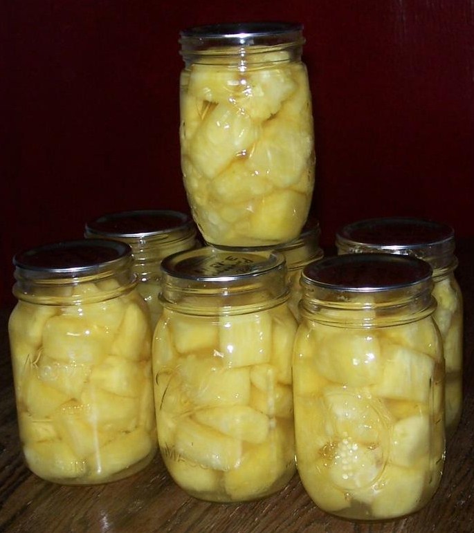Canning Pineapple Chunks from Fresh Pineapples Canning Homemade!