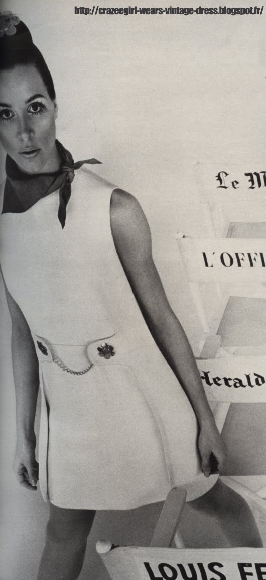 Louis Feraud - dress  - 1968 60s 1960 mod