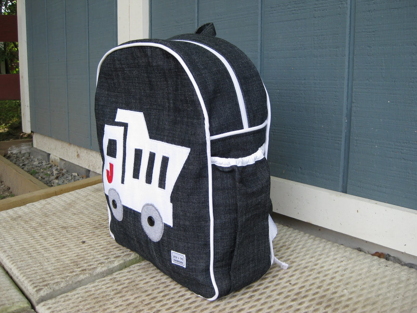 My Handmade Home Toddler Backpack Little J's Dump Truck Backpack