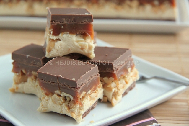 hjemmelavet snickers hjemmelavet snickers