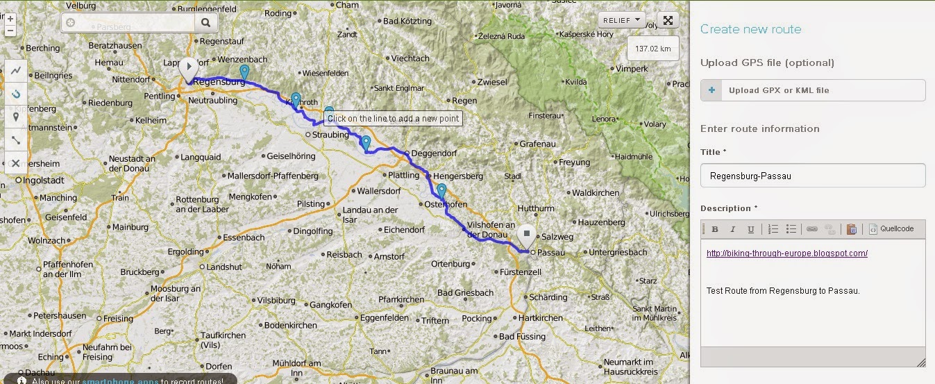 EuroVelo vs Bikemap.net Bikemap.net wins hard