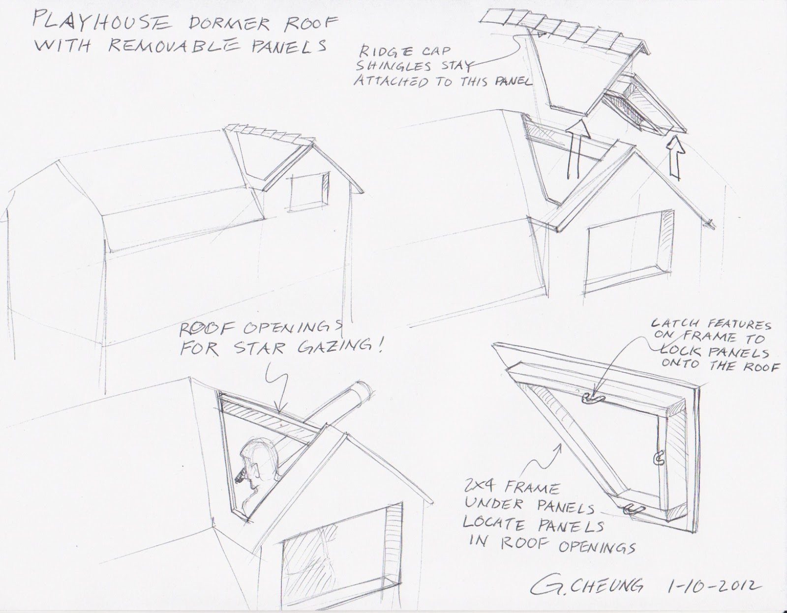 Gerald S Playhouse Project Playhouse Dormer Roof Redesign 2012 003