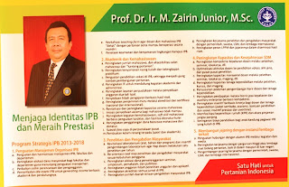 M Zairin Junior, Bakal Calon Rektor IPB 2012-2017
