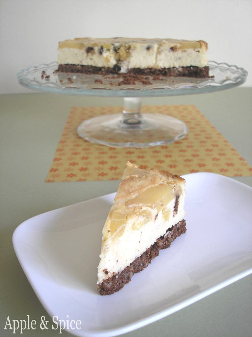 Apple & Spice UpsideDown Pear, Chocolate & Ginger Cheesecake