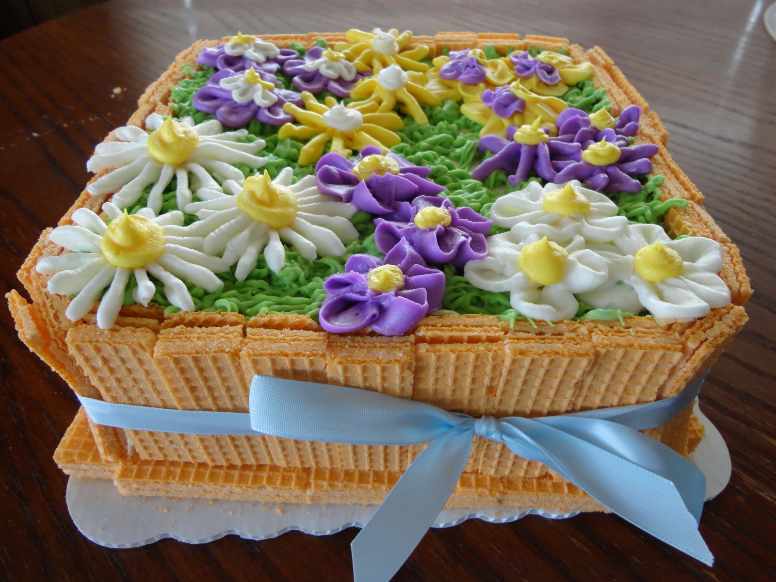 The Adventures of J and K Easter Flower Box Cake 2013