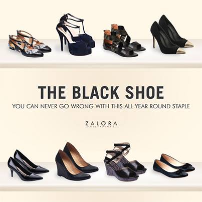 zalora black shoes