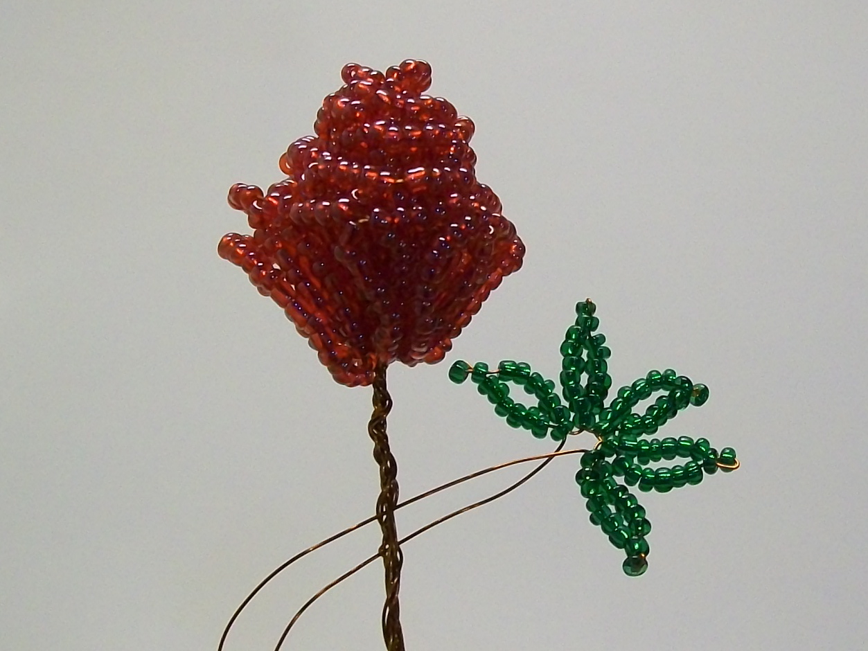 Beading for the very beginners Rose bush