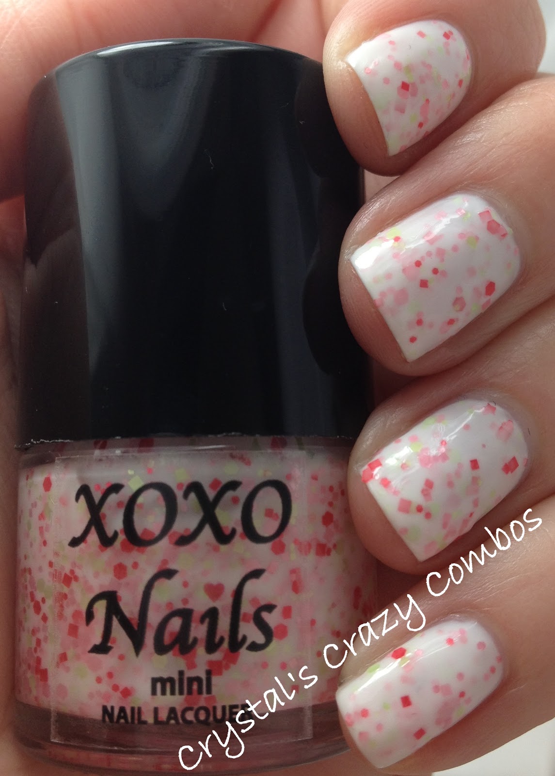 Crystal's Crazy Combos XOXO Nails!