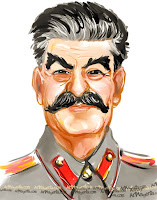 Joseph Stalin is a caricature by Artmagenta