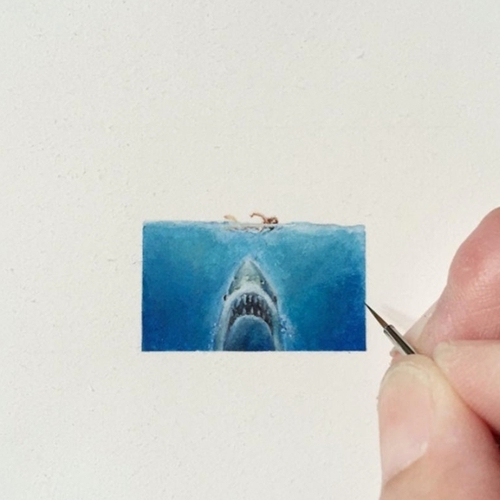 33-Movie-Jaws-Karen-Libecap-Star-Wars-&-other-Miniature-Paintings-and-drawings-www-designstack-co