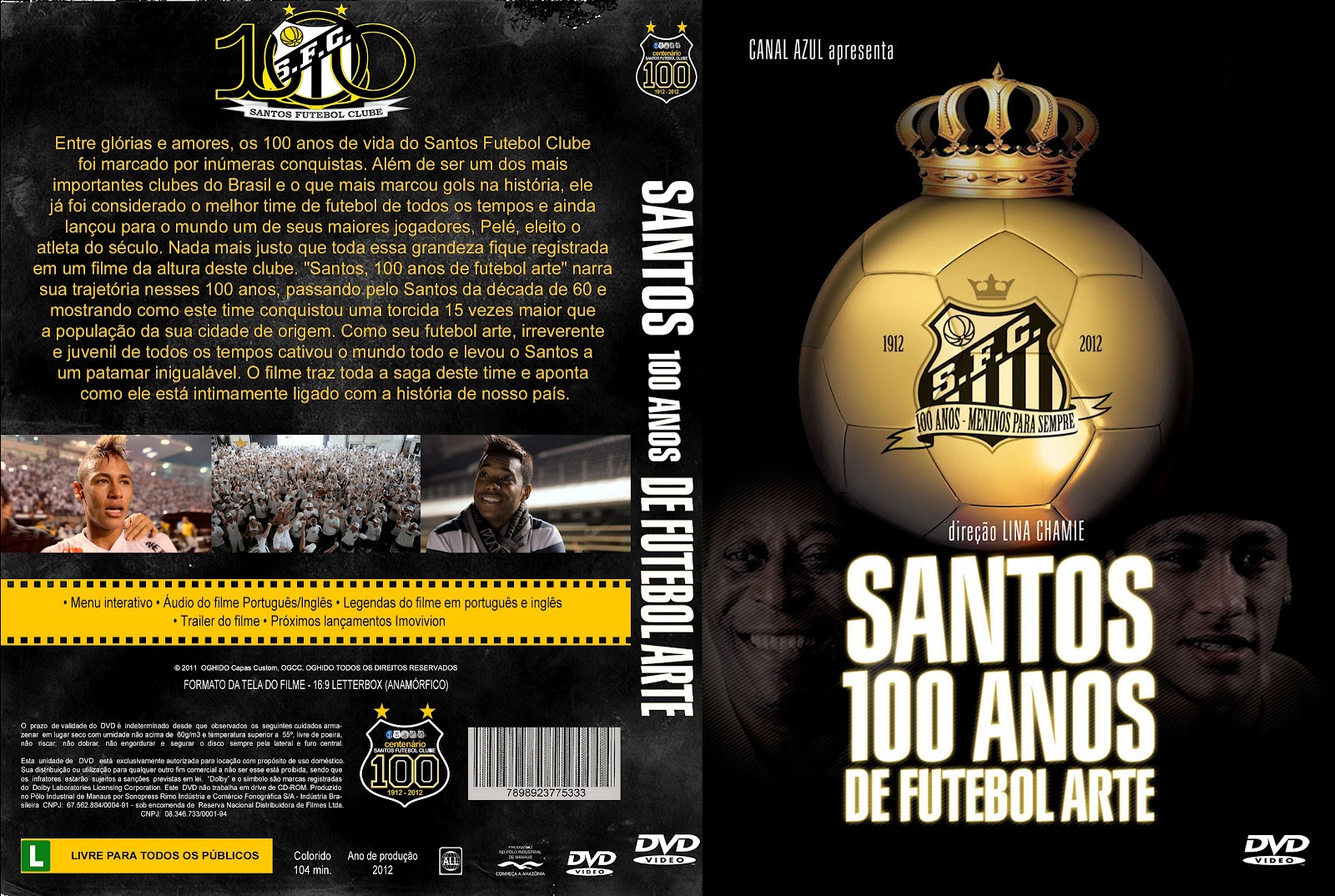Santos 100 Anos De Futebol Arte (2012) - Dvdrip