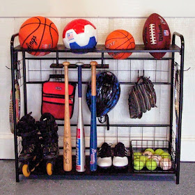Organized Gift Idea for Father's Day - Sports Equipment Organizer :: OrganizingMadeFun.com