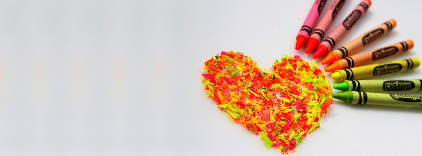 Ảnh bìa trái tim được sơn đủ màu sắc Ảnh bìa trái tim được sơn đủ màu sắc