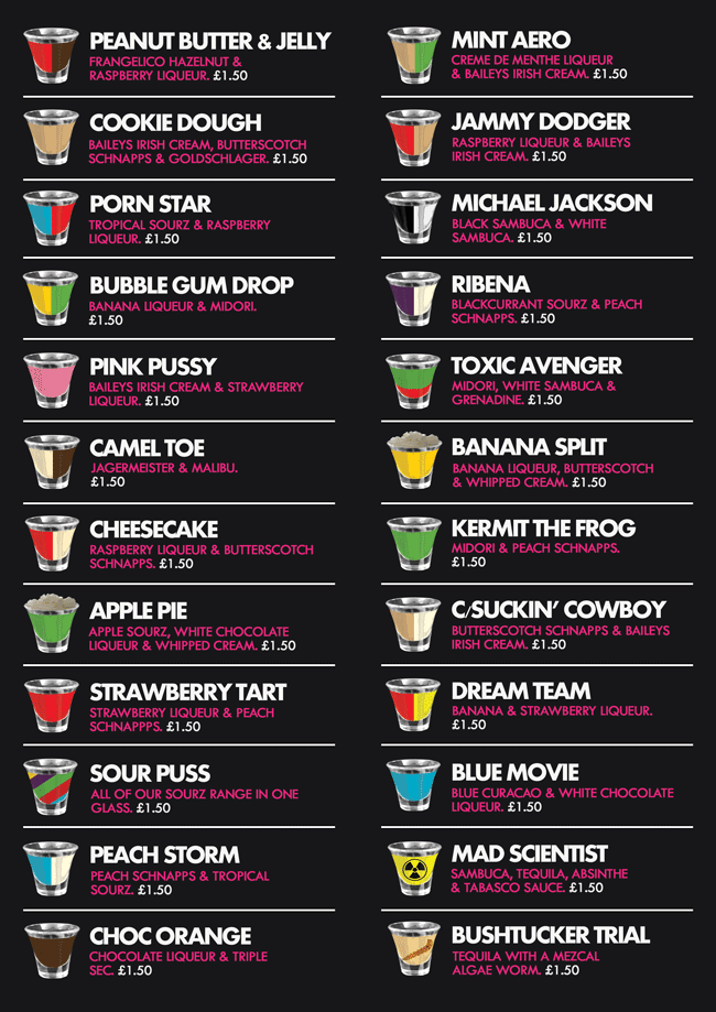 the glasgow experience tingle shooter bar glasgow