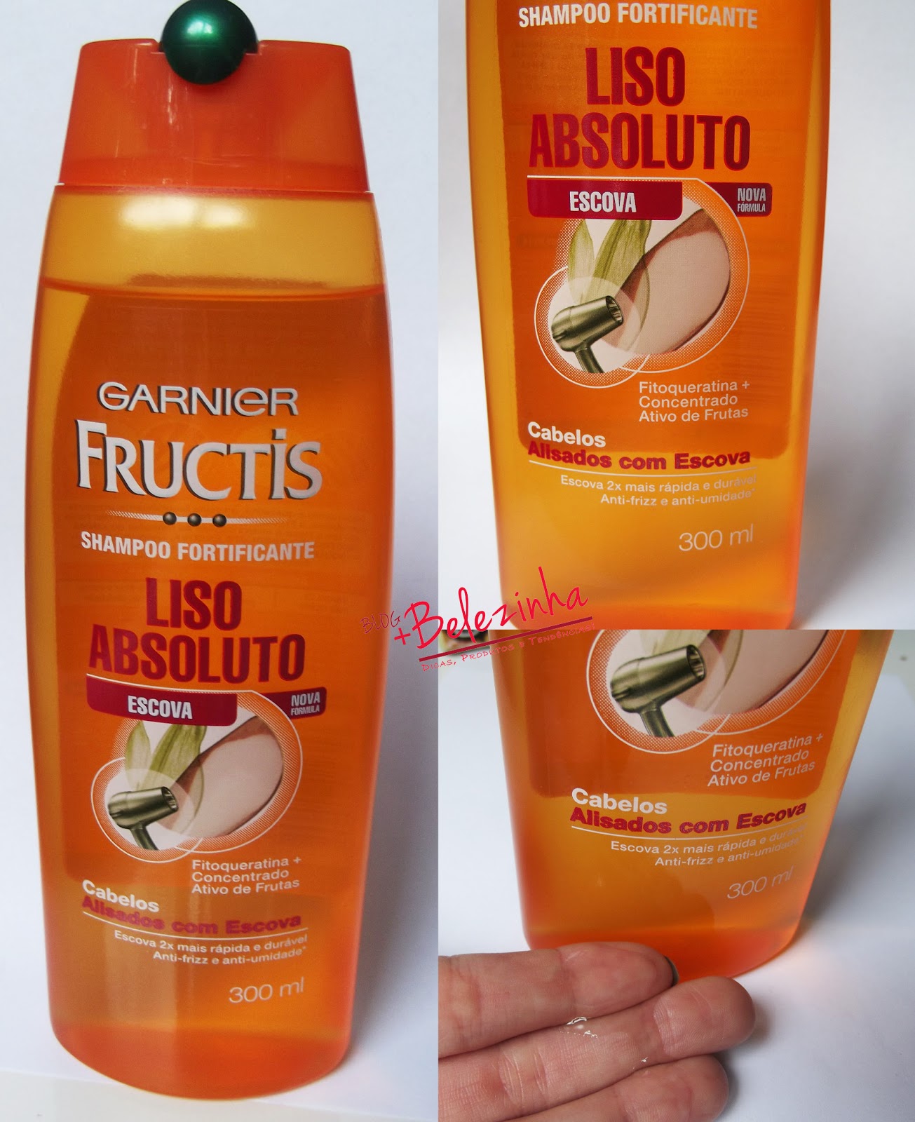 Mais Belezinha Resenha Shampoo Fortificante Garnier FurctisLiso Absoluto