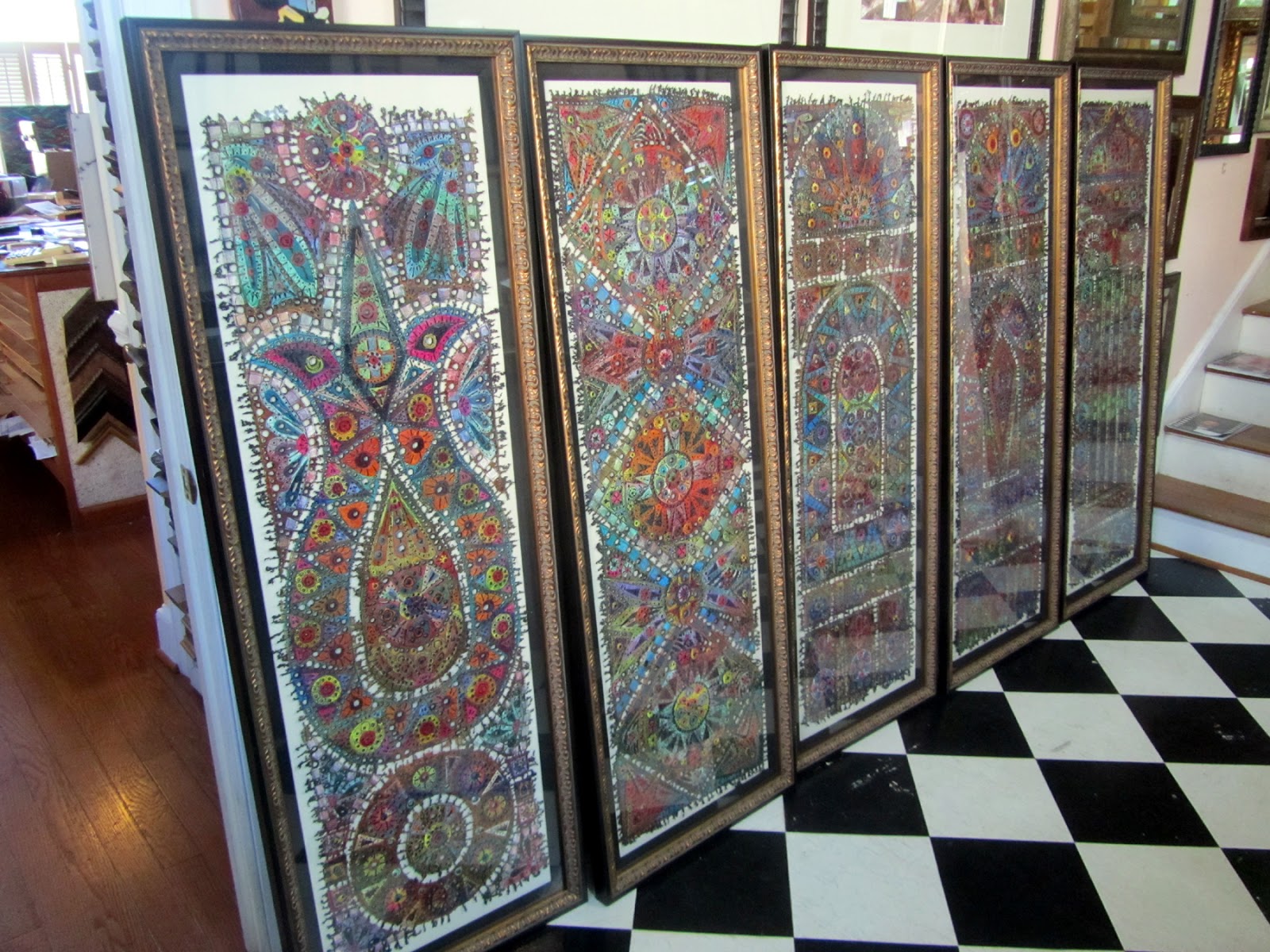 Stained Glass and In Box Series by Susan Lenz Large Stained Glass Series